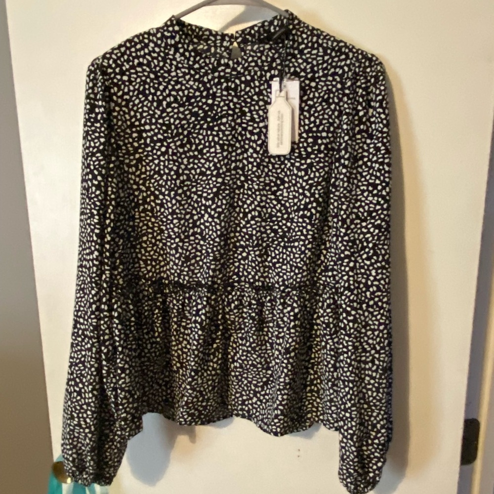 Black and White blouse